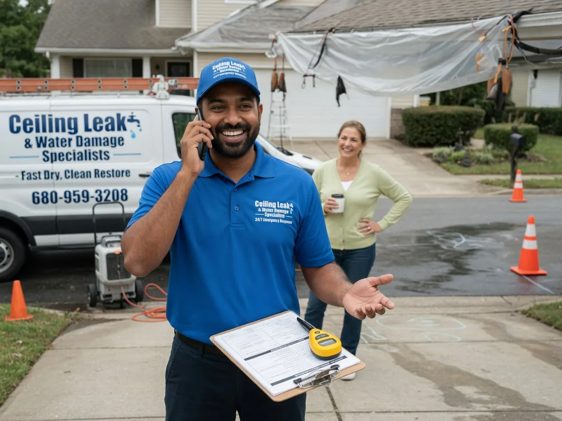 Ceiling Leak Cleanup Mindoro, WI FAQs